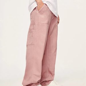 Y2K Soft Boy Pocket Cargo Pants for Comfy Aesthetic Outfits and Everyday Style