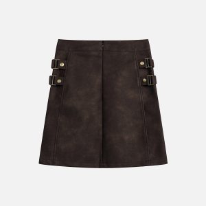 Y2K Star Rivet Cargo Skirt - Trendy Grunge Aesthetic with Coquette Style Touch