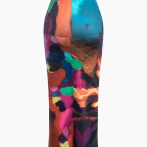 Y2K Tie Dye Maxi Skirt - Trendy Boho Aesthetic for Effortless Summer Style