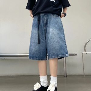 Y2K Vintage Baggy Women's Jorts for Retro Aesthetic Outfits and Comfy Summer Style