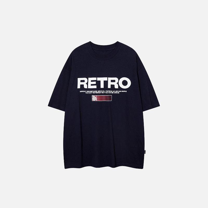 Y2K Vintage-Inspired Loose Graphic Tee for Trendy Aesthetic Outfits