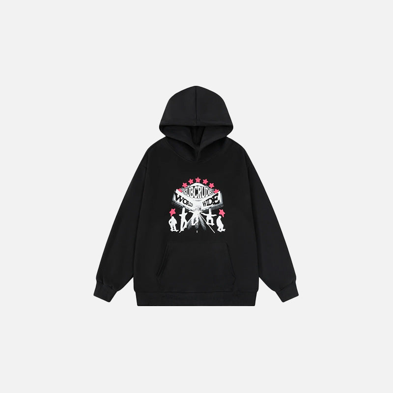 Y2K World Tour Icon Hoodie: Retro Aesthetic for Trendy Outfits and Comfy Style