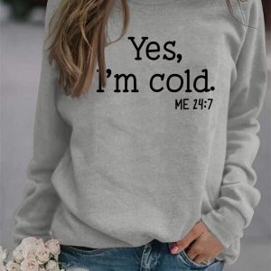 Yes I'm Cold Y2K Hoodie - Comfy Grunge Aesthetic Sweatshirt for Cozy Outfits