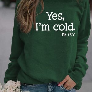 Yes I'm Cold Y2K Hoodie - Comfy Grunge Aesthetic Sweatshirt for Cozy Outfits