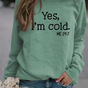 Yes I'm Cold Y2K Hoodie - Comfy Grunge Aesthetic Sweatshirt for Cozy Outfits