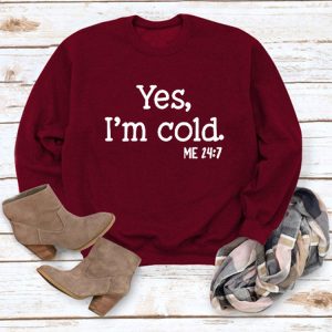 Yes I'm Cold Y2K Hoodie - Comfy Grunge Aesthetic Sweatshirt for Cozy Outfits